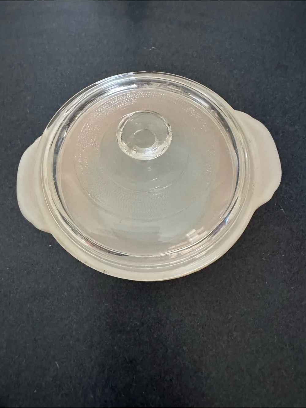 Fire King Peach Lustre Glass Covered Casserole Dish
